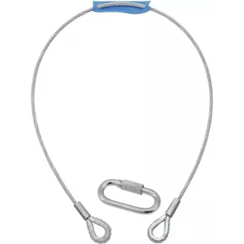 Cable de seguridad EUROLITE B 6x1000mm hasta 35kg plateado (58010331)