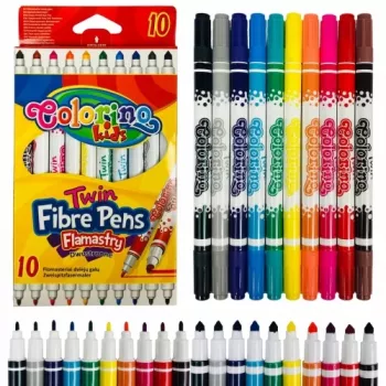 Rotuladores de doble punta para niños Colorino 10 colores