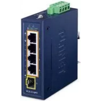 Switch no gestionado PLANET IP30 IGS-514PT 4 puertos Gigabit Ethernet PoE