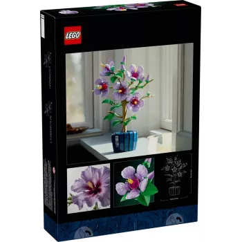 Set de construcción LEGO Botanical Flor de hibisco 10372 – 660 piezas, modelo de exposición, 250×360×130 mm