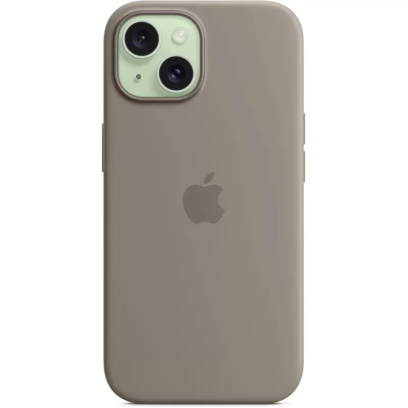 Funda de silicona con MagSafe para iPhone 15 – Clay