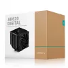 Disipador de aire para procesador DeepCool AK620 DIGITAL 12 cm Negro 1 unidad