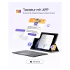 inateck teclado Surface gris, Sureface GO 1-4 Com. QWERTZ