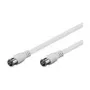 Wentronic Goobay cable de conexión SAT, F-Quick, 100% apantallado, blanco, 2,5 m - conector macho F (Quick) conector macho F (Quick) (50748)