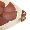 Noctua NF-A14 FLX ventilador de caja de 140 mm, 140x140x25 mm, 3 pines, 12 V, 1200 RPM, 115,5 m³/h, 19,2 dB, SSO2, beige/marrón