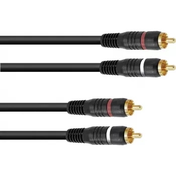 Cable de audio RCA (cinch) Omnitronic 2x2, 0,6 m, modelo 30209354