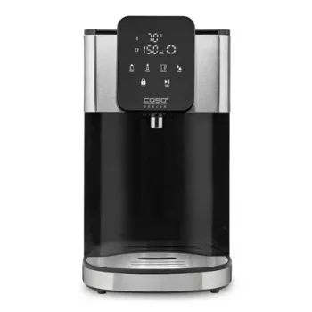 Hervidor eléctrico Caso dispensador de agua caliente Turbo HW 1660 — 4 L, 2600 W, negro/acero inoxidable