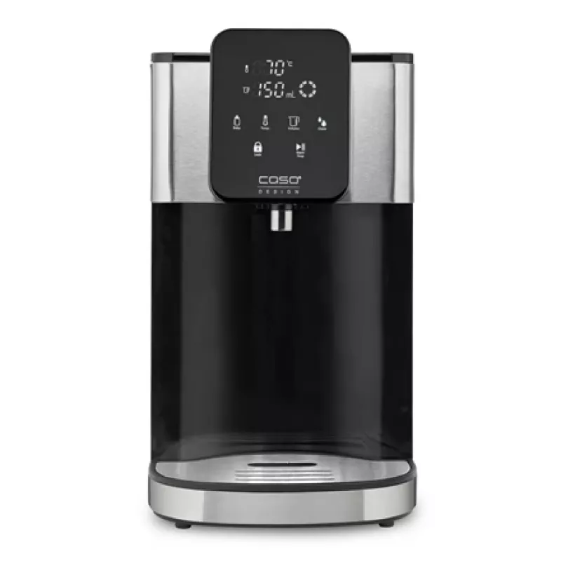 Hervidor eléctrico Caso dispensador de agua caliente Turbo HW 1660 — 4 L, 2600 W, negro/acero inoxidable