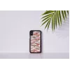 Funda protectora iKins para iPhone XS / iPhone X, estampado rombos, negra