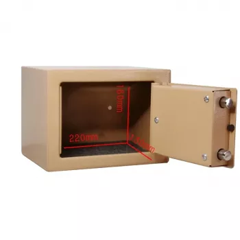 Caja de llaves Extralink S-404 home office oro — caja fuerte de llaves para pared, caja de llaves compacta