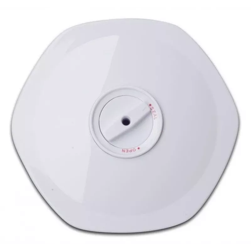 Set de recipientes de vacío para alimentos Solis 92278 — hexagonal 700 ml, 1,4 L, 2 L, blanco/transparente, apto para frigorífico y congelador