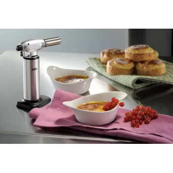 GEFU FUEGO soplete de cocina para crème brûlée G-35400, negro/acero inoxidable