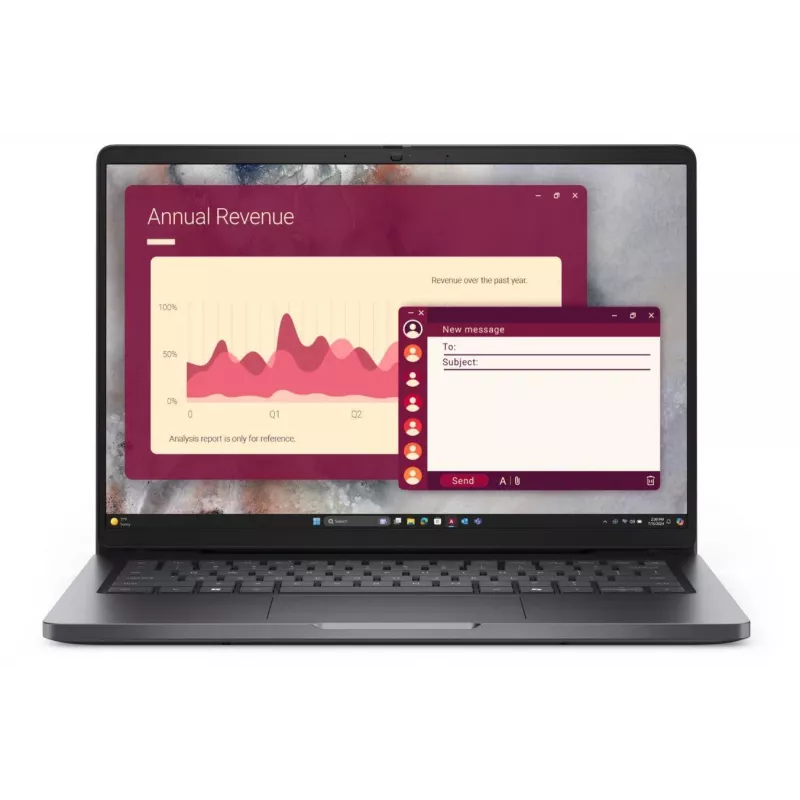 Portátil | DELL | Pro | CPU Intel Core 3 | 100U | 14 | 1920 x 1200 píxeles | RAM 8 GB | DDR5-SDRAM | SSD 512 GB | Gráfica dedicada no disponible | Gráfica integrada Sí | SO instalado
