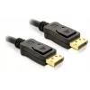 Cable DisplayPort DeLOCK 82424 3 m conector macho a conector macho dorado negro