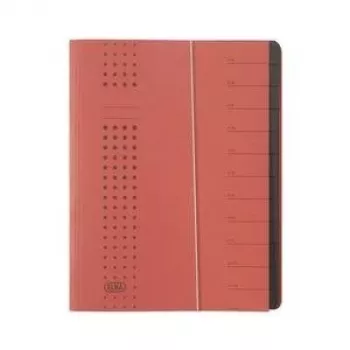 ELBA carpeta ampliable chic, A4 rojo, compartimentos 1-12, cartón (42496 RO)