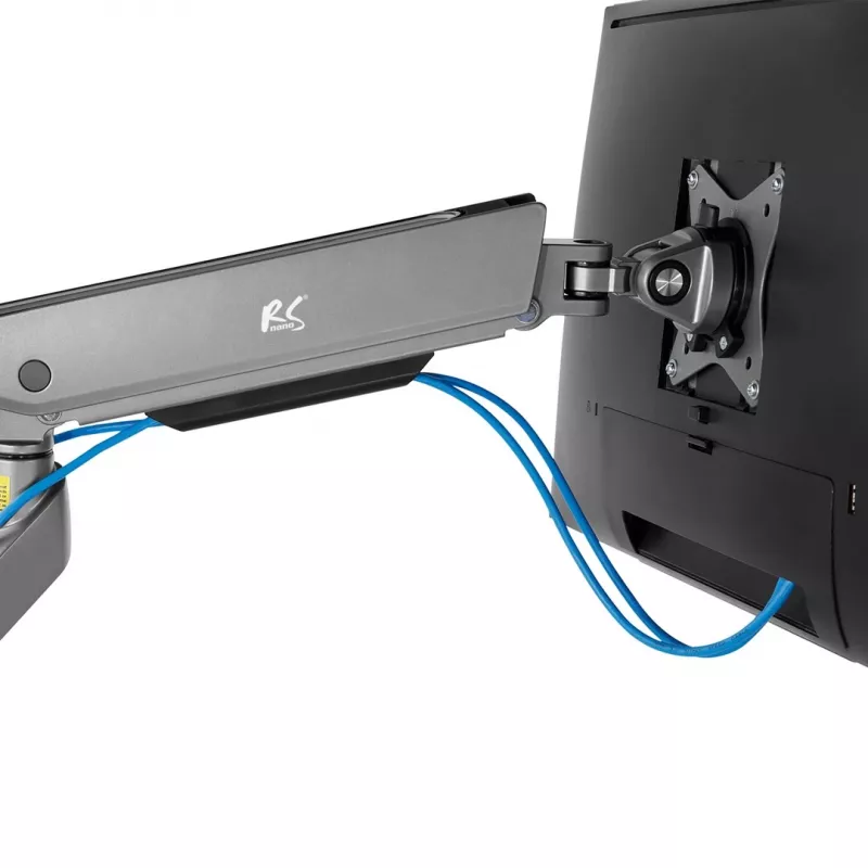 Soporte para monitor gaming NanoRS 17-32 con iluminación LED RGB soporte de mesa regulable en altura giratorio inclinable máx. 9 kg VESA 75x75 / 100x100