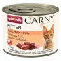 Comida húmeda para gatos animonda Carny Kitten — ternera, pollo y pavo, 200 g