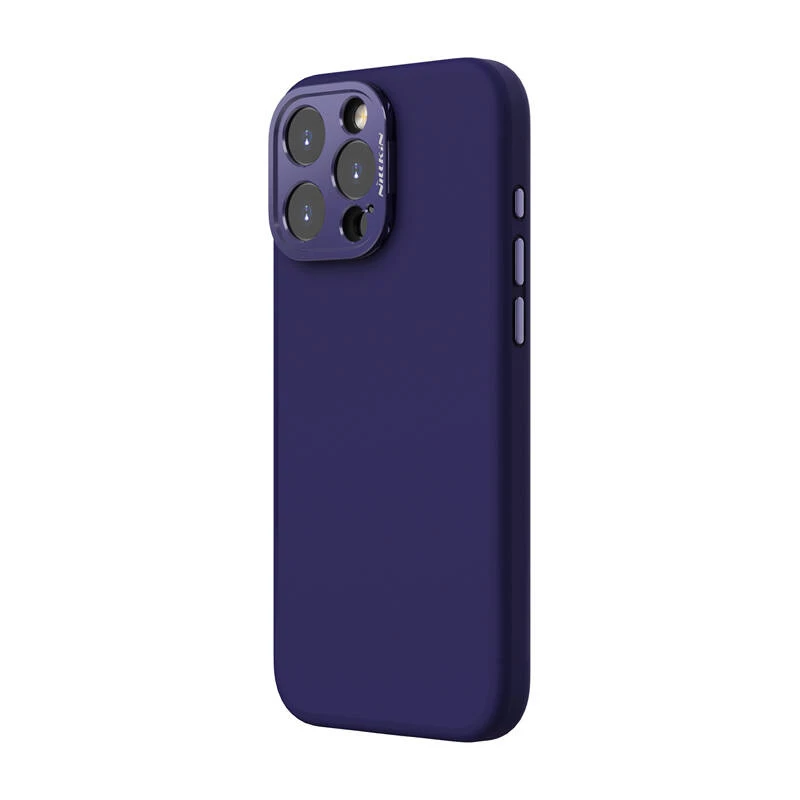 Funda magnética Nillkin LensWing para iPhone 16 Pro Max – morada, sujeción magnética, recortes precisos