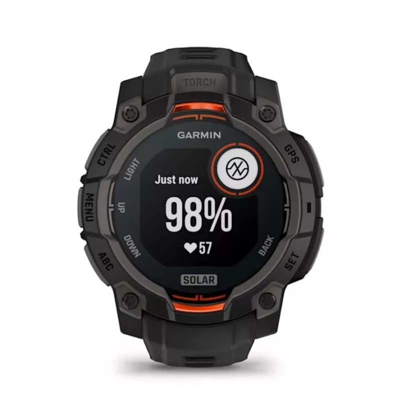 Garmin Instinct® 3 – 45 mm, reloj solar Negro