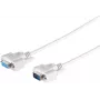 Cable prolongador SUB-D ShiverPeaks S/CONN maximum connectivity de 9 polos macho a 9 polos hembra, carcasa moldeada, 1,0 m