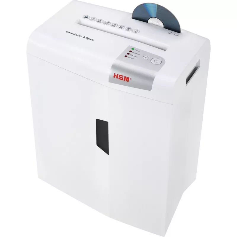 HSM shredstar X6pro destructora de documentos, 2 x 15 mm + mecanismo de corte de CD independiente