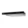 Campana extractora de encimera Akpo WK-7 Light Glass 50 acero inoxidable, negra