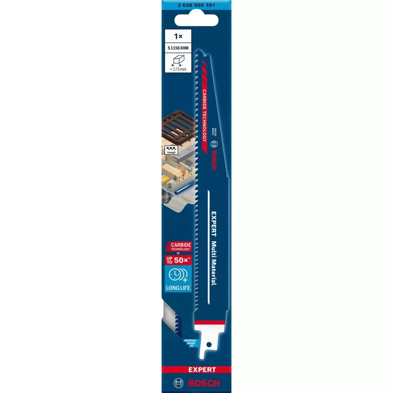 Bosch S 1156 XHM hoja de sierra sable acero al carbono (HCS) 1 ud.