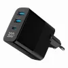 Cargador Gembird TA-UC-PDQC30LCD-BK-02 para dispositivos móviles universal negro AC carga rápida interior