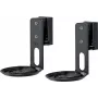 goobay Soporte de pared para altavoces Modern Era 1 Flex negro (71025)