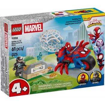 LEGO MARVEL 11206 Spidey en su moto contra Rhino