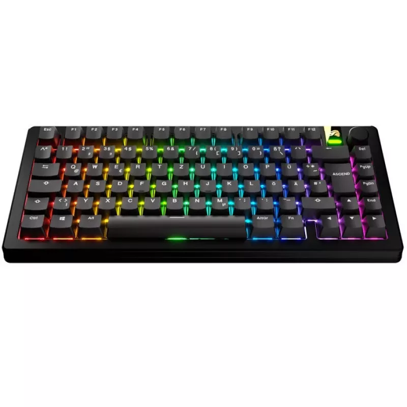 Teclas GLORIOUS GPBT Basics — set de teclas PBT, distribución DE-ISO, negro