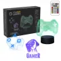 Lámpara LED de mesa MANTA SNL122RGB decoración de luz RGB 3D, RGB con cambio de color, alimentación USB