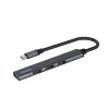 Hub de interfaz USB 3.0 de 4 puertos SAVIO AK-71 con host USB-C, 5000 Mbit/s, 2 años de garantía