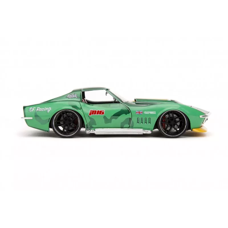 Coche Jada Toys Street Fighter 1969 Chevrolet 1:24 metal verde
