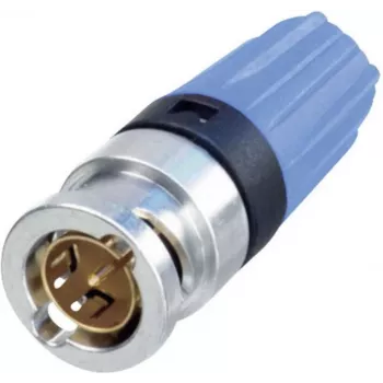 Conector macho BNC Neutrik, recto 75 NBNC75BLP9 1 unidad (NBNC75BLP9)