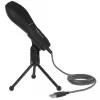 Micrófono condensador USB con soporte de mesa - ideal para gaming, Skype y canto