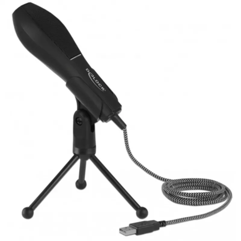 Micrófono condensador USB con soporte de mesa - ideal para gaming, Skype y canto