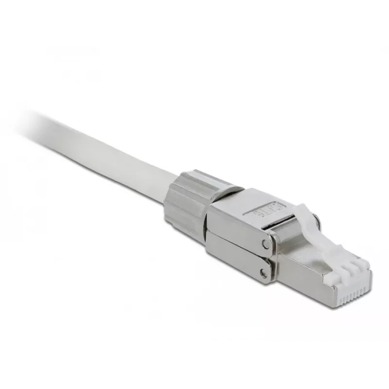 Conector de cable DeLOCK 86476 RJ-45 gris