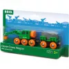 Vagón BRIO Clever Crane Wagon Lift and Load negro verde