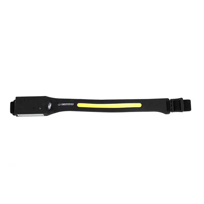 Linterna Esperanza EOT067 negra, linterna frontal LED