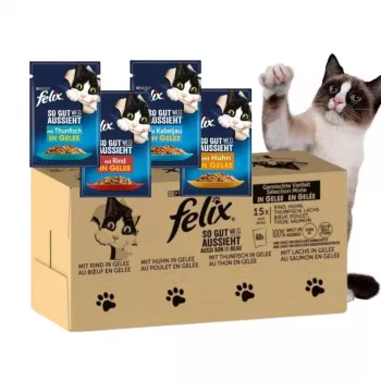 Purina Felix MIX comida húmeda para gatos, 120 x 85 g