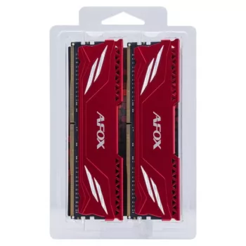 RAM de sobremesa AFOX GAMING DDR4 2×16GB 32GB 3200MHz CL16 1,35V XMP2 rojo