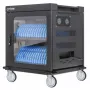 Carro de carga/ carrito para portátiles Manhattan con adaptador de CA (UE) 32 compartimentos, instale el adaptador de CA (cable de alimentación) del dispositivo en el dispositivo, apto para TODOS los portátiles (hasta 15,6