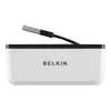 Hub de viaje Belkin USB 2.0 de 4 puertos, plateado, F4U021bt