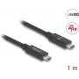 Cable USB DeLOCK 81211 1 m USB-C negro 80 Gbit/s