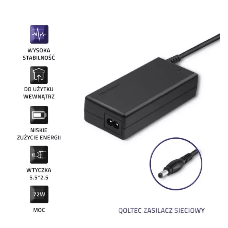 Fuente de alimentación 72W 12V 6A 5,5*2,5