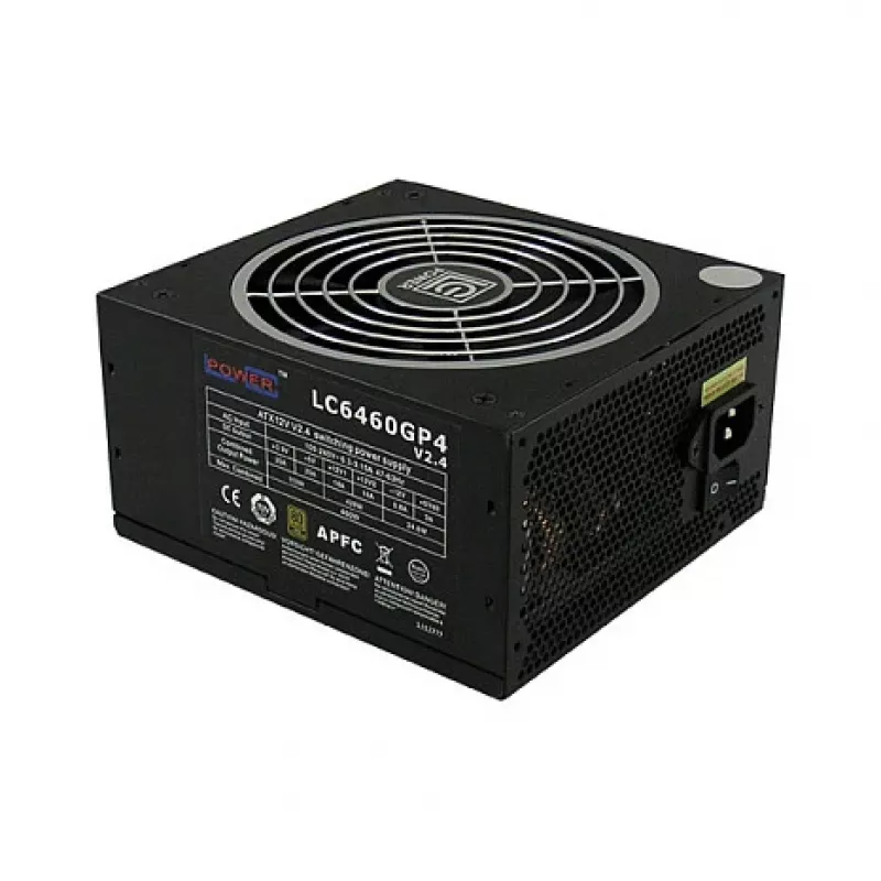 LC Power GP4 Series LC6460GP4 V2,4 - Fuente de alimentación (interna) - ATX12V 2,4 - 80 PLUS Gold - 460 vatios - PFC activo (LC6460GP4)