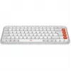 Logitech POP Icon Keys - Teclado - Inalámbrico - Bluetooth LE - QWERTY - US International - Off White, Naranja (920-013072)