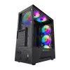 Caja de ordenador Darkflash LEO (negra)