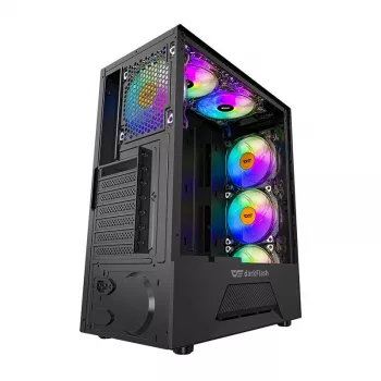 Caja de ordenador Darkflash LEO (negra)